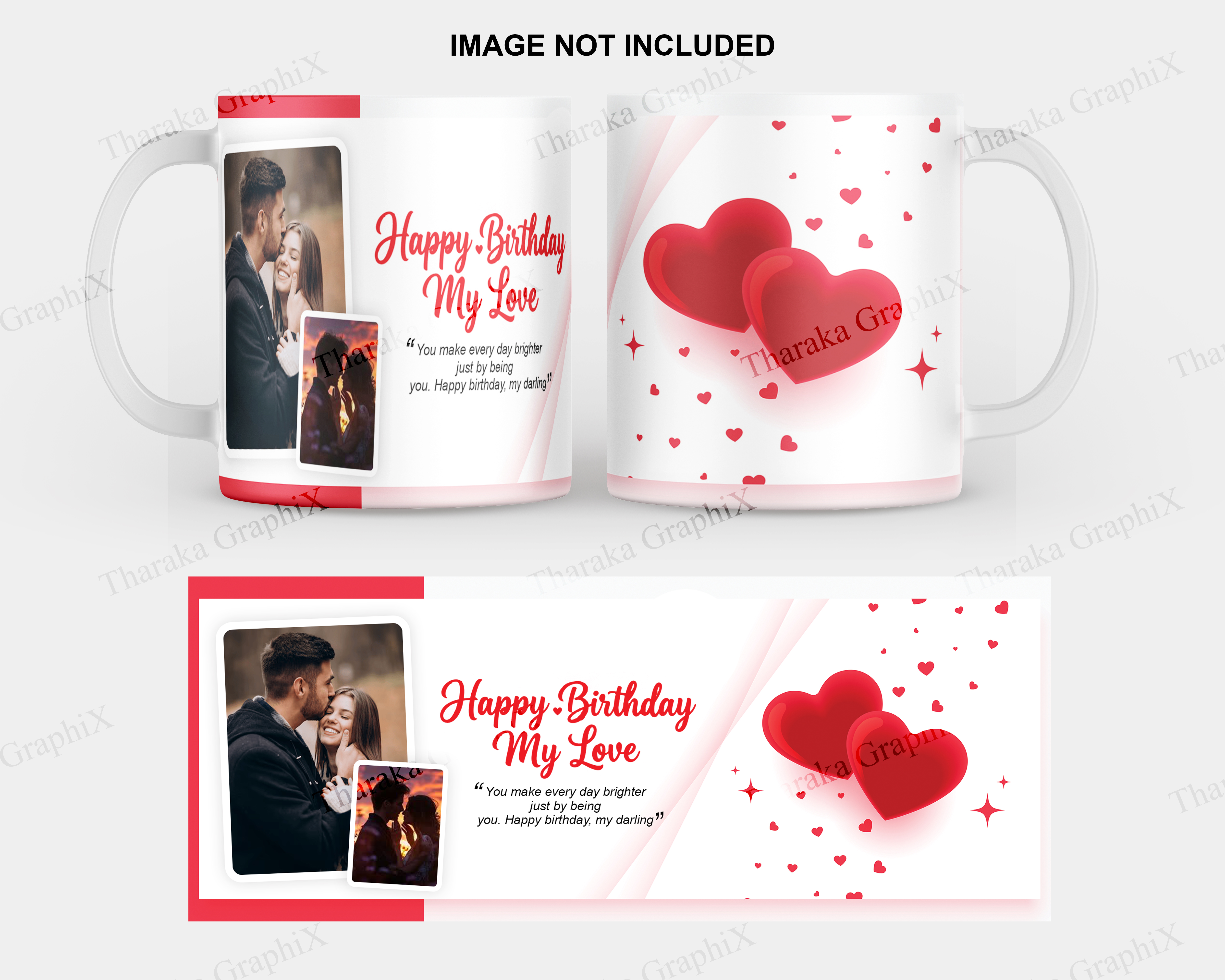 Mug Design Template (Love)